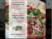 Tablet Screenshot of goustobistro.com